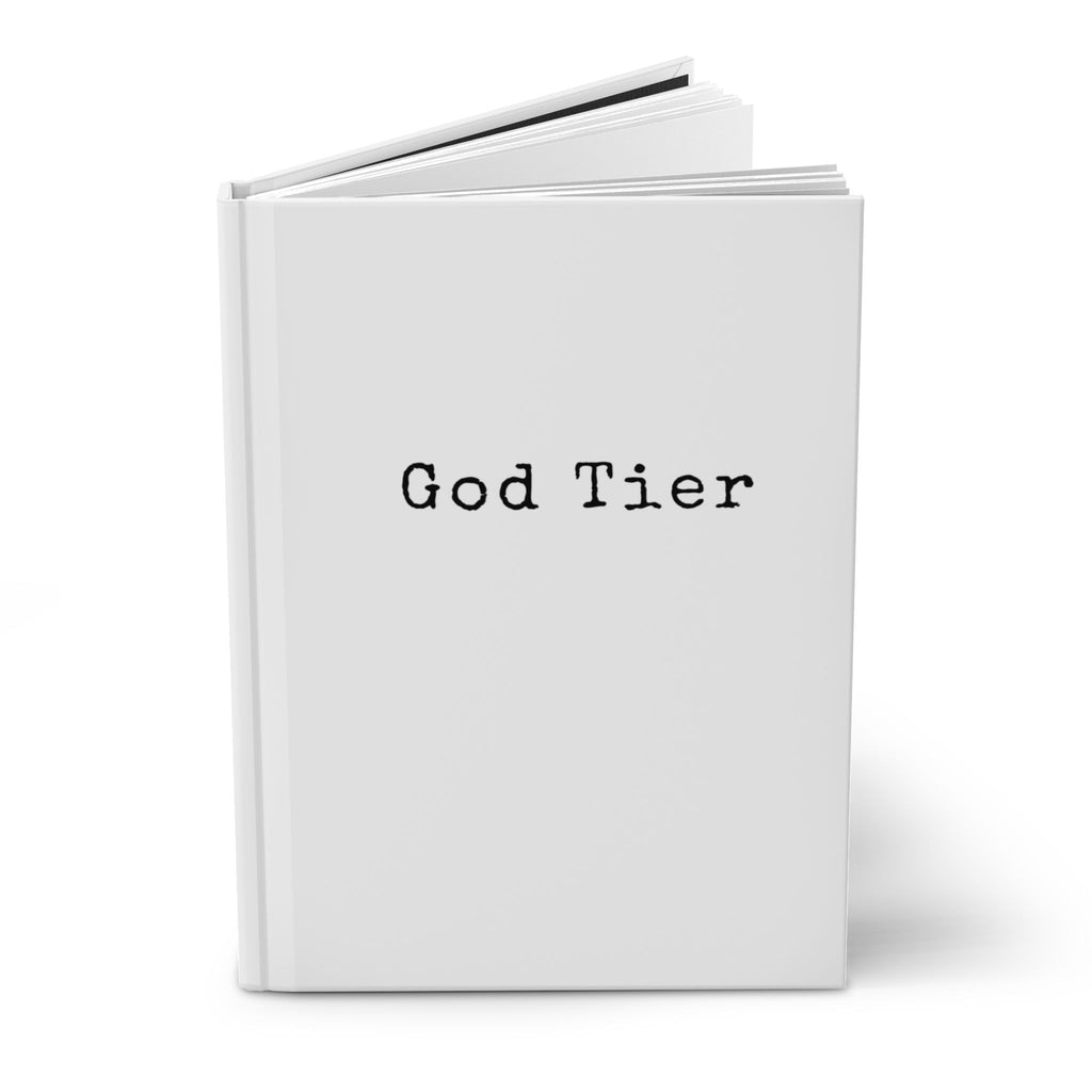 God Tier White Hardcover Journal [Blank Pages]