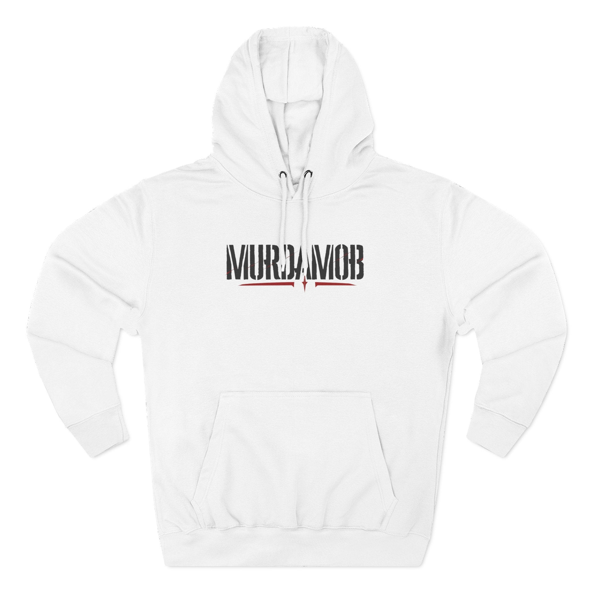 MURDAMOB White Summer Fleece Hoodie w/ MM Signature