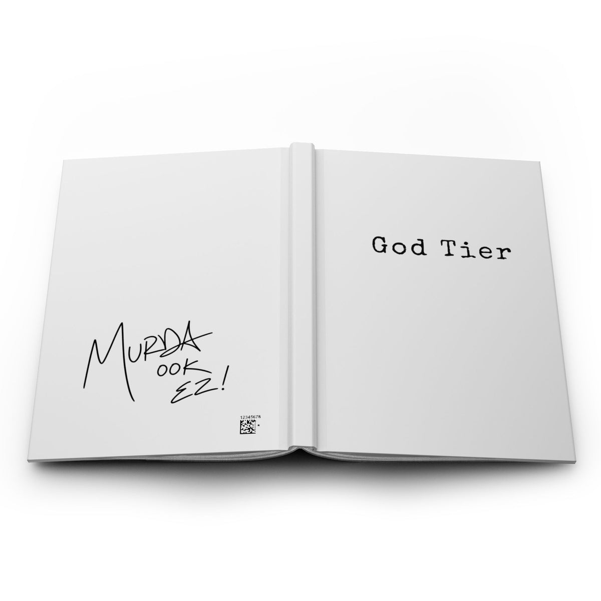 God Tier White Hardcover Journal [Blank Pages]