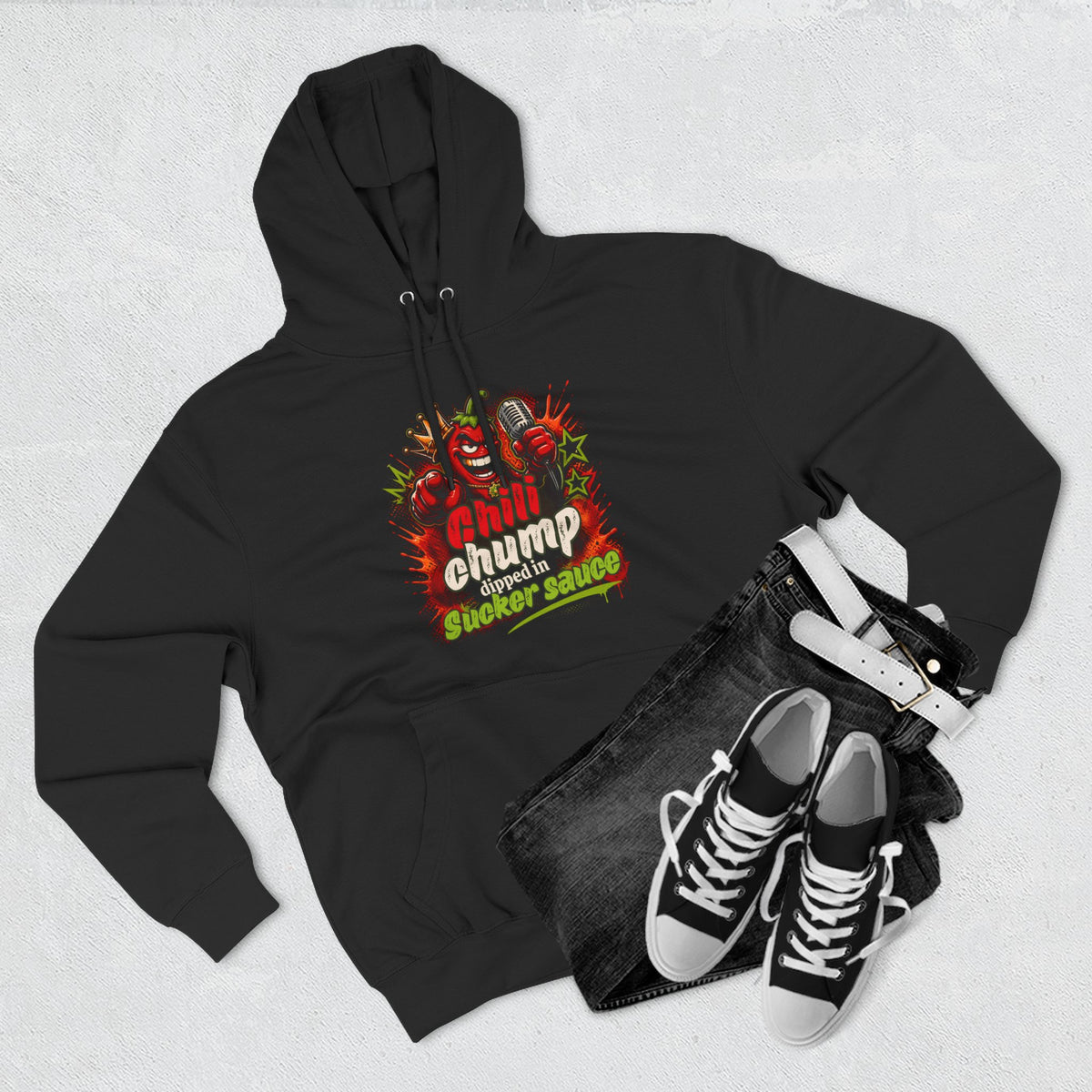 Chili Chump Fleece Hoodie w/ MM Signature