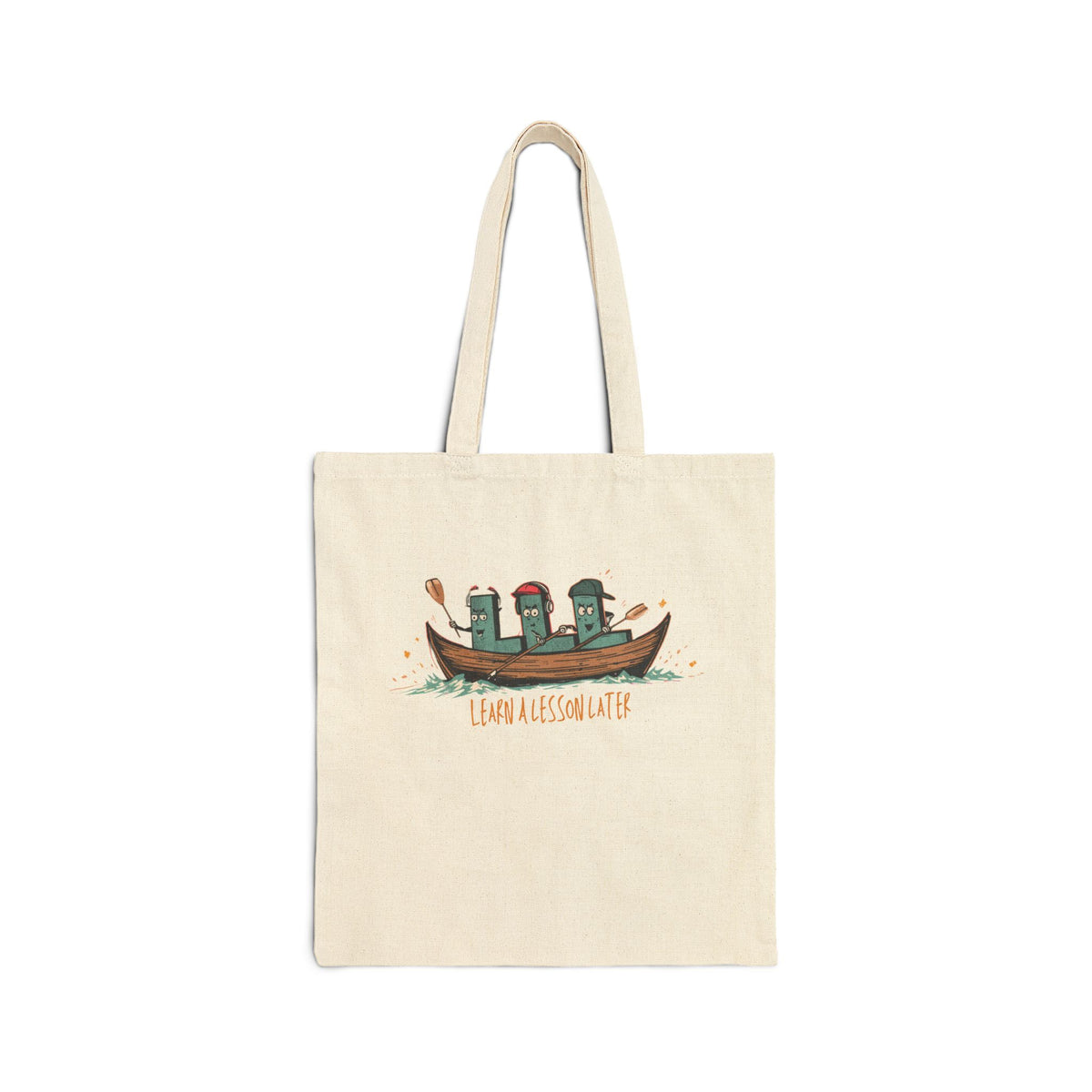 Three L's in a Row Canvas Tote Bag w/ MM Signature