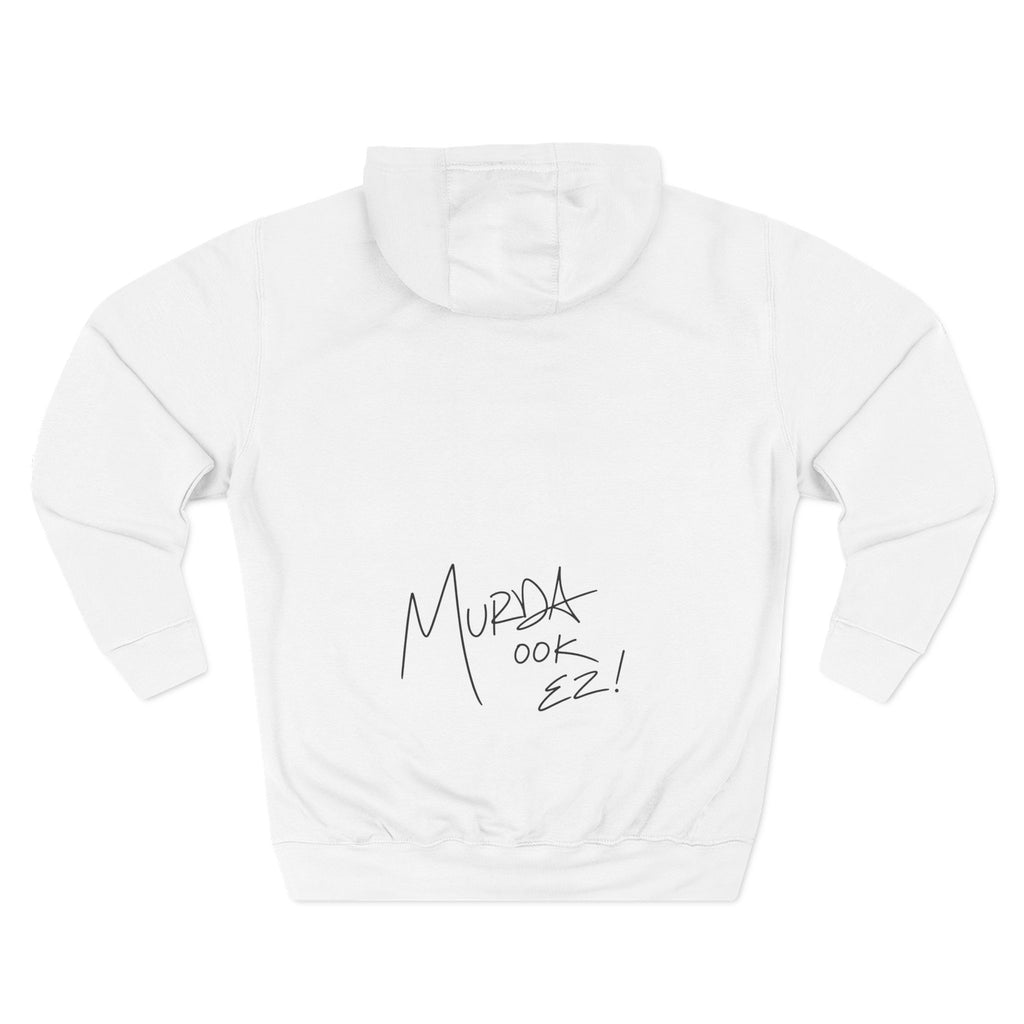 MURDAMOB White Summer Fleece Hoodie w/ MM Signature