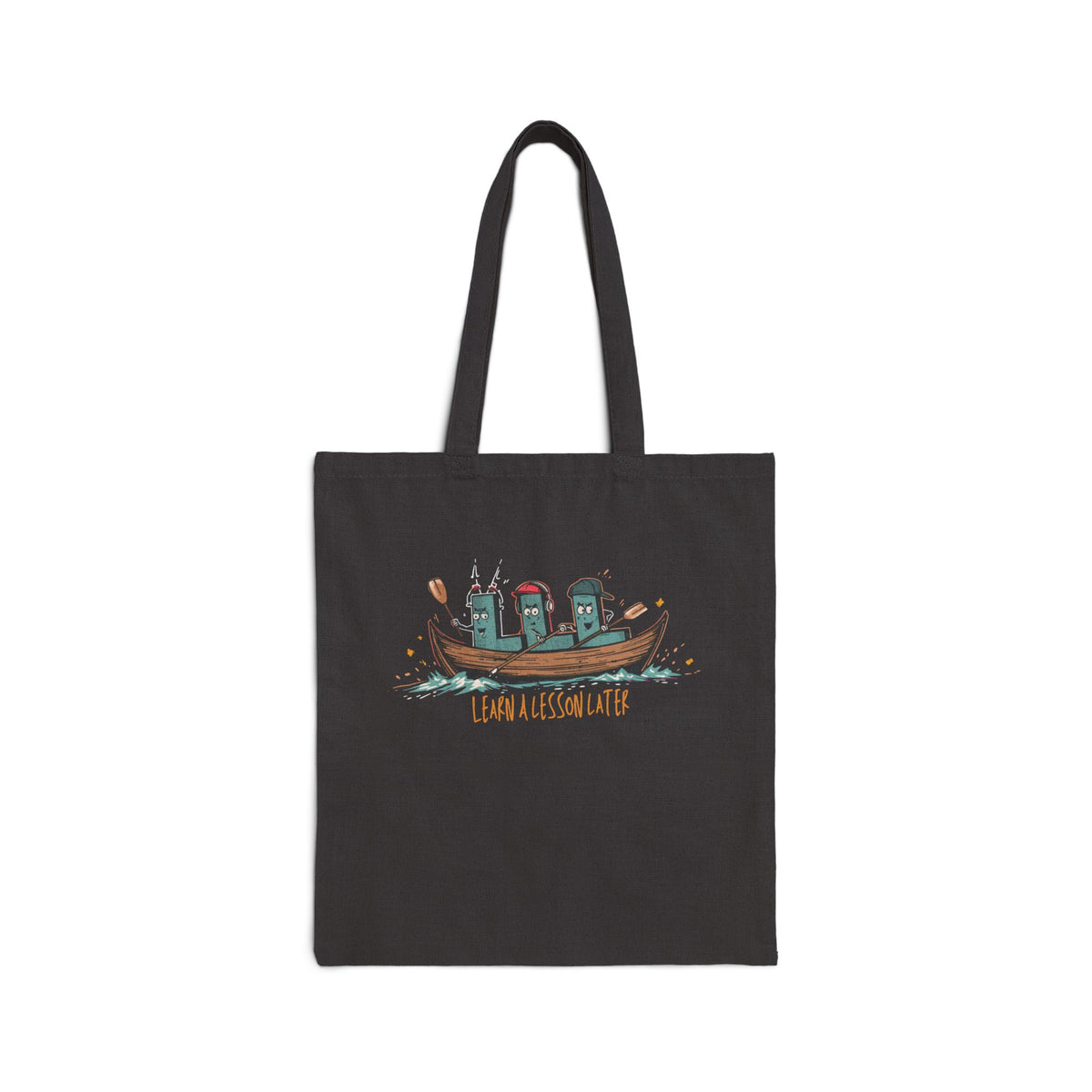 Three L's in a Row Canvas Tote Bag w/ MM Signature