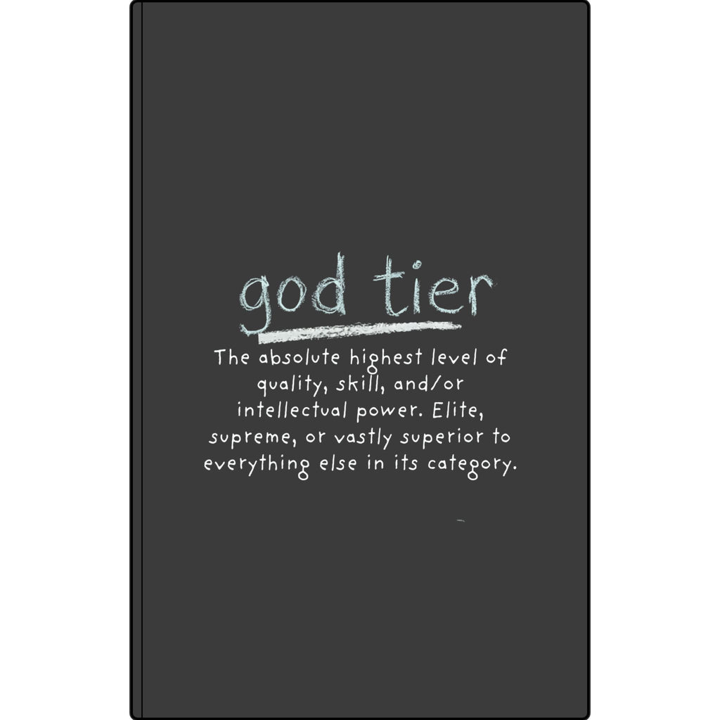 God Tier Compact Engraved Journal [Vegan Leather, Blank Pages]