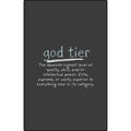 God Tier Compact Engraved Journal [Vegan Leather, Blank Pages]