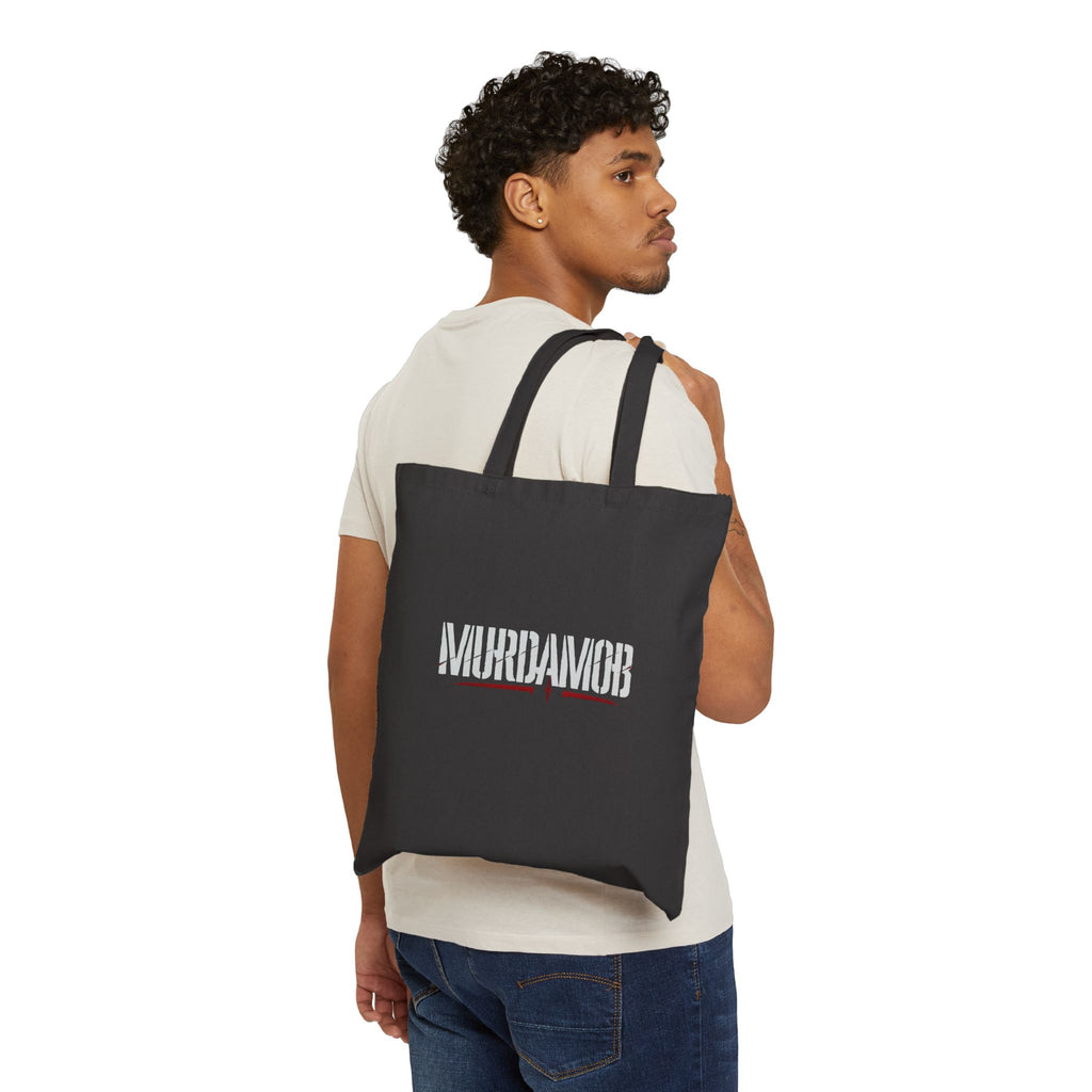 MURDAMOB x MM Signature Black Canvas Tote Bag