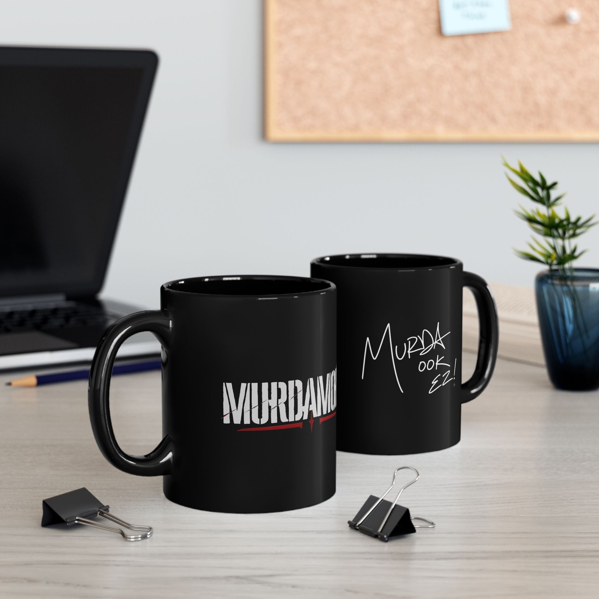 MURDAMOB MM Signature Black Coffee Mug