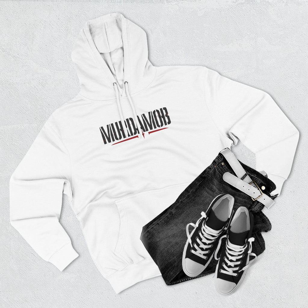 MURDAMOB White Summer Fleece Hoodie w/ MM Signature